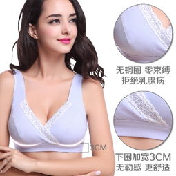 摩登孕妈 modengyunma 哺乳文胸孕妇内衣睡眠胸罩产后浦聚拢喂奶 藏青小波点 蜜芽